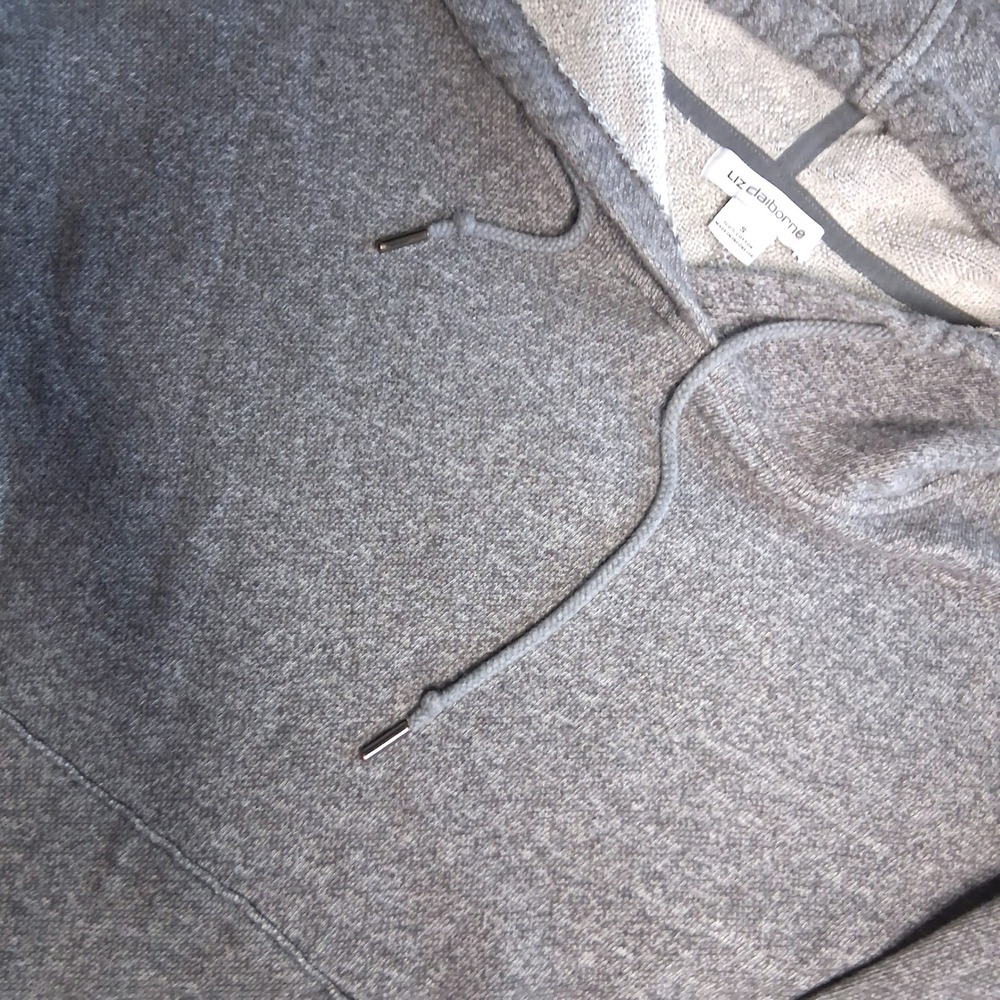 Liz Claiborne Women's Gray Marled Knit Crewneck Casual Pullover‎ Sweater Small